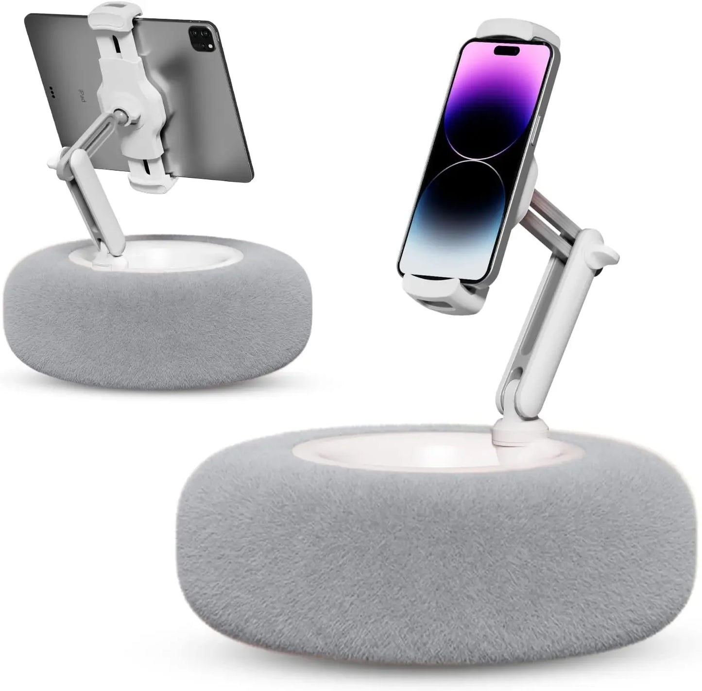 Adjustable Plush Pillow Tablet & Phone Holder