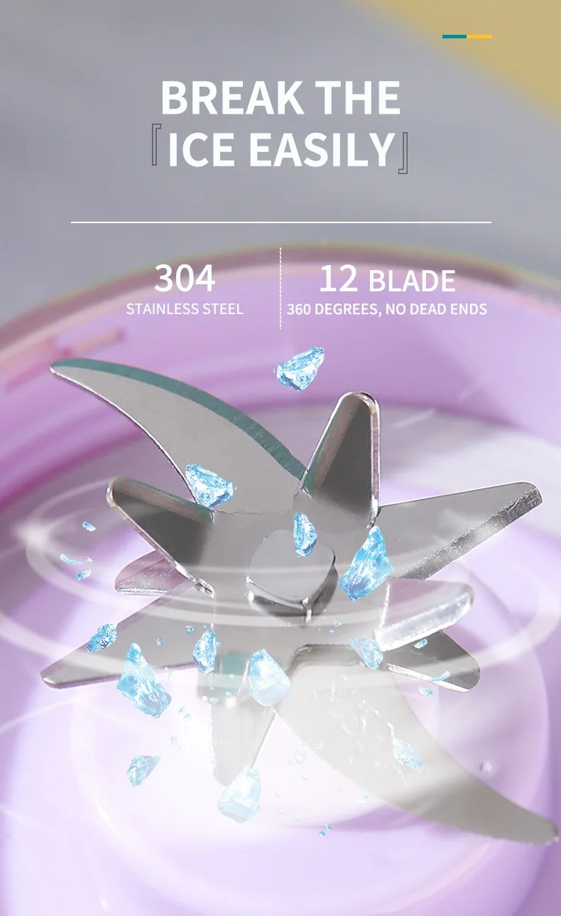 New Portable, Rechargeable, Stainless Steel Handheld blender