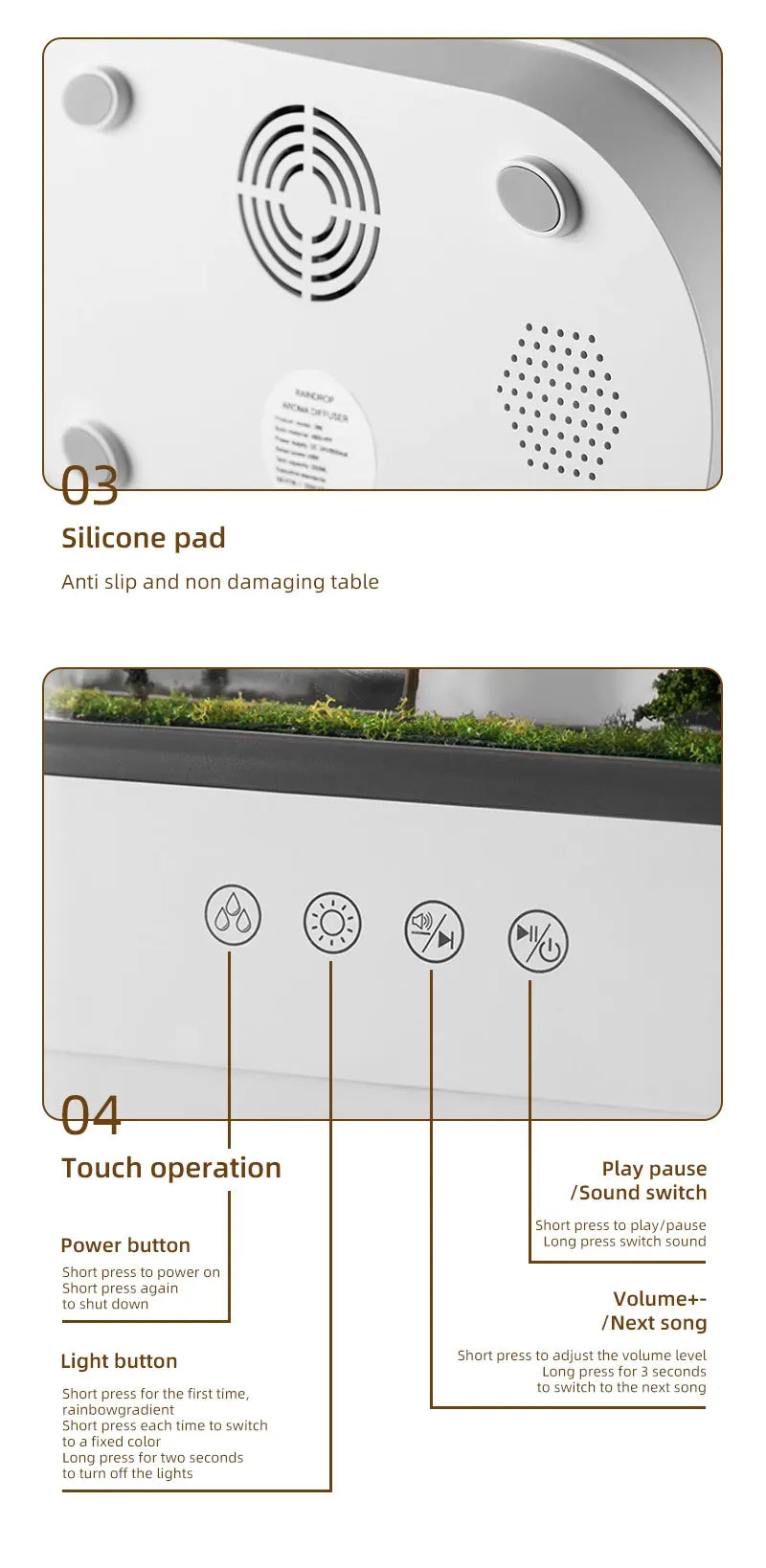 Raindrop Aromatherapy Diffuser.