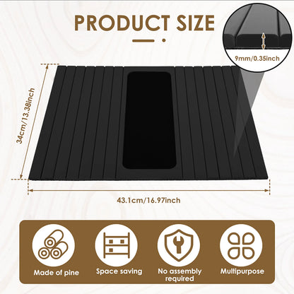 Bamboo Couch Cup Holder Tray